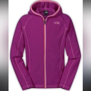 The North Face Girls Fuchsia Full-Zip Jacket sz M 10/12